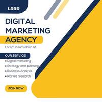 Modern corporate social media post design vector