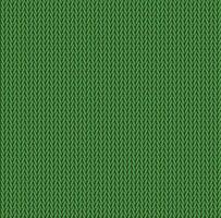 Knit texture green color. seamless pattern fabric. Knitting background flat design. vector