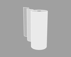 Textile roll icon. Paper tube illustration design for kitchen cleaning towel, carpet, scroll whatman, fabric. vector