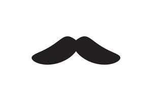 Moustache icon. Black retro style mustache. Shave barber vintage man face vector