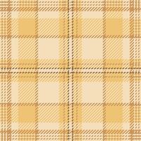 Premium tartan pattern, korean textile plaid texture. Arabic background check fabric seamless in light and amber colors. vector