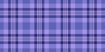 Deep texture pattern fabric, 40s check seamless. Exotic tartan textile background plaid in blue and indigo colors. vector