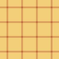 Glamor texture background , traditional check pattern seamless. Warm textile plaid tartan fabric in amber and orange colors. vector