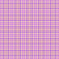 Art plaid textile seamless, robe tartan fabric. Contour background texture check pattern in violet and orange colors. vector