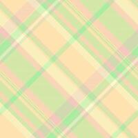 Wear textile check background, workshop fabric seamless . Vertical pattern texture plaid tartan in moccasin and light colors. vector