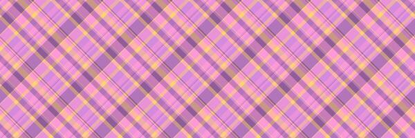 Striped pattern texture, figure fabric plaid check. Jersey tartan textile seamless background in pink and purple colors. vector