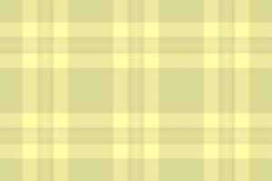 Random plaid textile, decorate check seamless fabric. Windowpane tartan background texture pattern in yellow color. vector