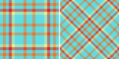 check background of textile plaid pattern with a texture seamless tartan fabric. Set in summer colors of elegant tablecloths for special occasions. vector