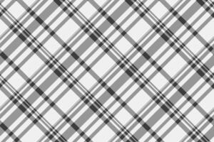 Cloth plaid fabric tartan, mosaic texture background pattern. Gentleman check seamless textile in vintage gray and white colors. vector