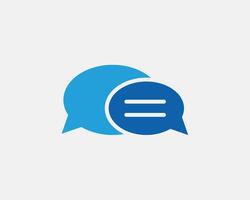 Chat icon design element. Talk bubble speech sign. Dialogue balloon. vector