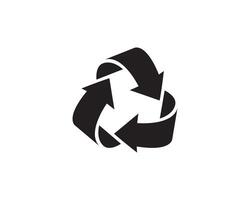 Recycling icon of arrows triangle. Eco friendly recycle symbol. environment mark vector