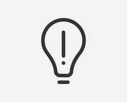 Light dimmer icon line trendy design. Electricity lamp saving energy sign. Black and white flat style. vector