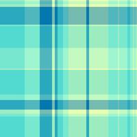 Italian background fabric check, cell tartan textile. Merry christmas plaid seamless texture pattern in teal and cyan colors. vector