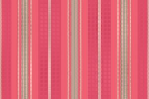 Isolation background seamless, form lines texture pattern. Mixed textile stripe fabric vertical in red and blanched almond colors. vector