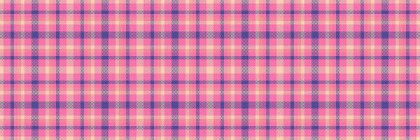 Awesome texture textile , styled tartan pattern background. Veil seamless check plaid fabric in pink and light colors. vector