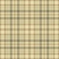 Sparse check textile pattern, velvet background plaid. Loft tartan texture fabric seamless in light and amber colors. vector