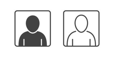 User icon . People head avatar illustration. Face sign for web design or mobile app. vector