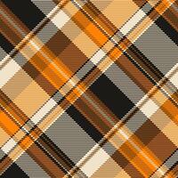 Domestic pattern seamless, abstract texture plaid textile. Man check fabric tartan background in black and light colors. vector