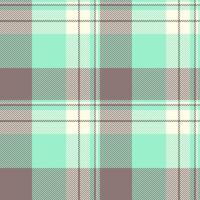Summertime pattern tartan fabric, stripped plaid texture. Kind check background seamless textile in mint and pastel colors. vector