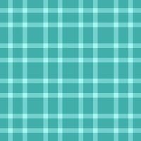 Curtain tartan plaid seamless, napkin check pattern texture. Flowing background textile fabric in teal and soft teal colors. vector