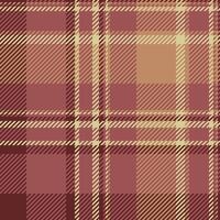 Close up fabric texture tartan, clan plaid check background. Easter seamless pattern textile in red and orange colors. vector