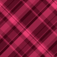 Mature textile tartan plaid, school pattern fabric check. Relax seamless background texture in red and dark colors. vector