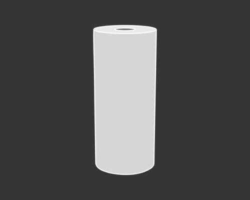 Textile roll icon. Paper tube illustration design for kitchen cleaning towel, carpet, scroll whatman, fabric.