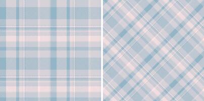 Texture fabric of check tartan textile with a seamless background plaid pattern. Set in wedding colors of symmetry tissue designs. vector