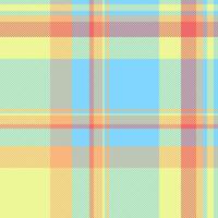 Dog tooth check seamless fabric, hipster pattern tartan. Relief plaid background textile texture in cyan and lime colors. vector