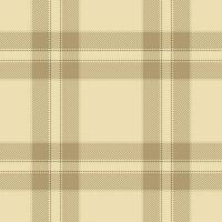 70s pattern fabric, open textile tartan seamless. Website check plaid background texture in light and amber colors. vector