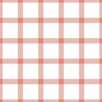 Hispanic texture seamless, 70s tartan textile background. Tidy plaid check pattern fabric in red and white colors. vector