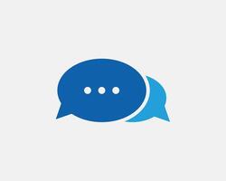 Chat icon design element. Talk bubble speech sign. Dialogue balloon. vector