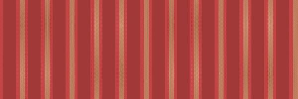 Vverlay seamless stripe, fire lines pattern texture. Harmony fabric textile background vertical in red and orange colors. vector