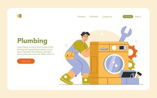 Working Professions. Flat Illustration vector