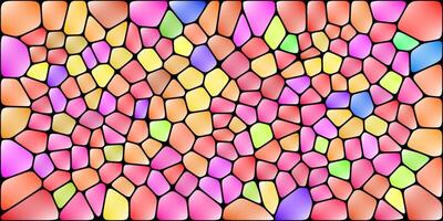 an abstract, irregular pattern with a mosaic like design, often referred to as a Voronoi pattern. Bright light color mix vector