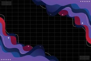 Abstract Fluid Lines and Dots Design vector
