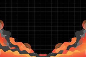 Playful Gradient Background with Waves vector