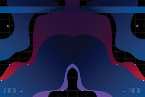Abstract Fluid Lines and Dots Design vector
