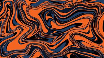 Dynamic Swirls of Orange and Black vector