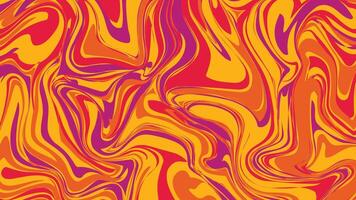 Psychedelic Waves of Warm Hues vector