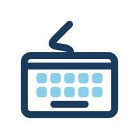 Keyboard icons. Color striped office symbols suitable for productivity applications, can be used for websites, UI and mobile apps. vector