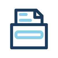 Archive box icons colored lines with an office theme, can be used for websites, UI and mobile apps. vector
