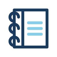 Paper binder icons. Simple and attractive colored line icons, suitable for website, UI and mobile app. vector