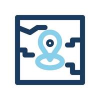 Paper map icons. color lines for transportation, travel and business. Can be used for websites, UI and mobile apps. vector