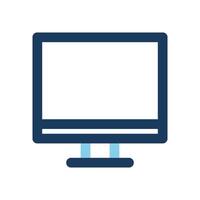 Computer icons colored lines for digital office equipment, suitable for websites, UI and mobile apps. vector