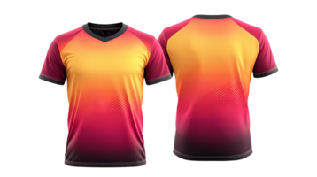 front and back soccer jerseys on transparent background png