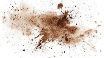 Abstract horizontal watercolor splashed ink brown background. Hand drawn texture. Brush stroked painting pastel color watercolour vector