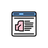 Web page icon. Perfect for application, web, logo and presentation template. vector