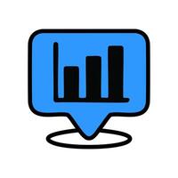 Data infographic icon illustration. Analytics chart symbol design. vector