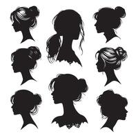 Silhouette version of a person's head and shoulders vector